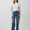 Jeansy cargo z niskim stanem w stylu lat 90.