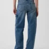 Jeansy cargo z niskim stanem w stylu lat 90.