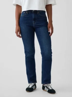Jeansy Curvy z wysokim stanem, o kroju slim straight w stylu lat 90.