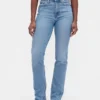 Jeansy Curvy z wysokim stanem, o kroju slim straight w stylu lat 90.
