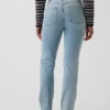 Jeansy Curvy z wysokim stanem, o kroju slim straight w stylu lat 90.