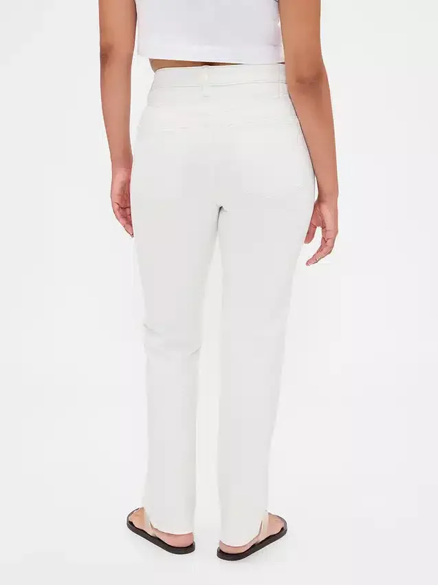 Jeansy Curvy z wysokim stanem, o kroju slim straight w stylu lat 90.