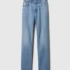 Jeansy Curvy z wysokim stanem, o kroju slim straight w stylu lat 90.