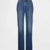 Jeansy Curvy z wysokim stanem, o kroju slim straight w stylu lat 90.