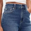 Jeansy Curvy z wysokim stanem, o kroju slim straight w stylu lat 90.