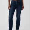 Jeansy o niskim stanie i prostym kroju „Slim Straight” w stylu lat 90.