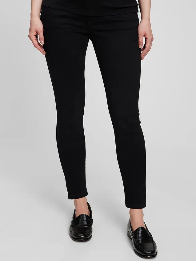 Jeansy odzieży ciążowej typu „true skinny” z pełnym panelem