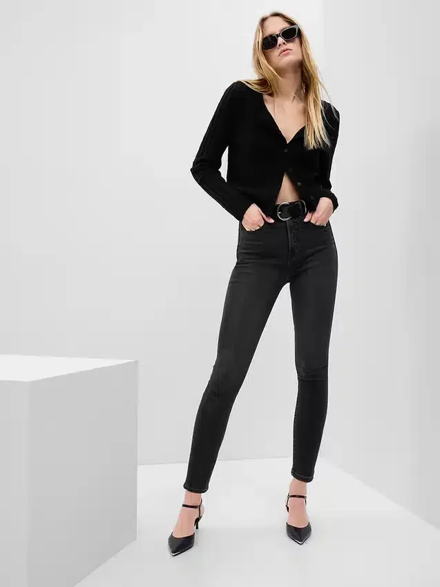 Jeansy Sky High Rise True Skinny