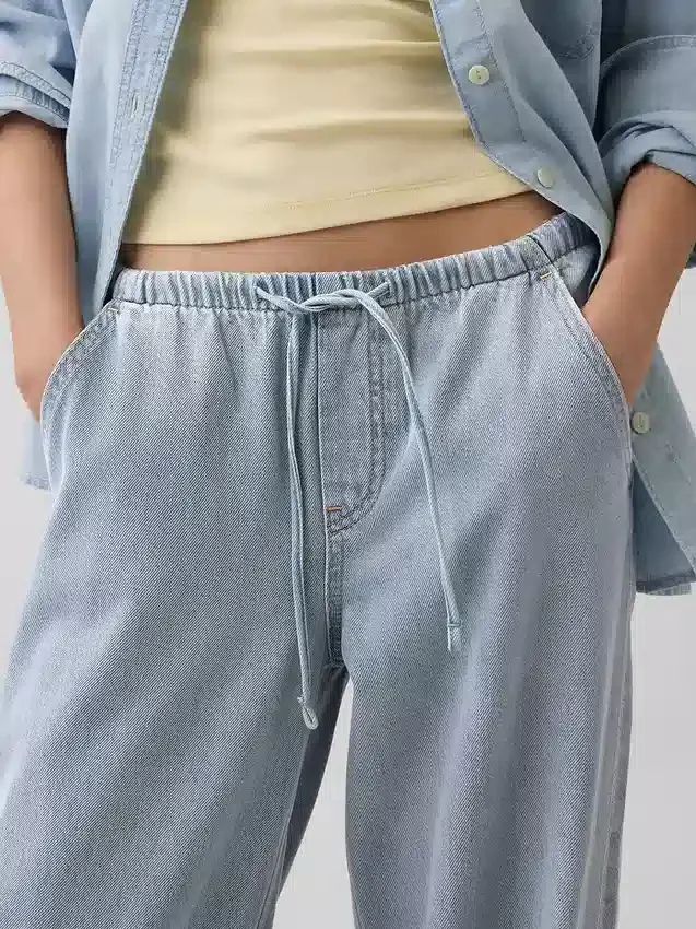Jeansy z niskim stanem, ultramiękkie, luźne w stylu lat 90.