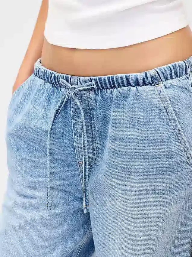 Jeansy z niskim stanem, ultramiękkie, luźne w stylu lat 90.