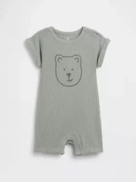 Jednoczęściowy kombinezon dla niemowląt „Baby Brannan Bear Waffle Shorty”