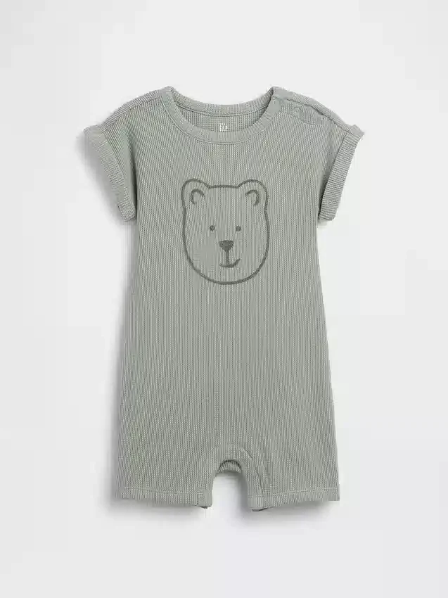 Jednoczęściowy kombinezon dla niemowląt „Baby Brannan Bear Waffle Shorty”
