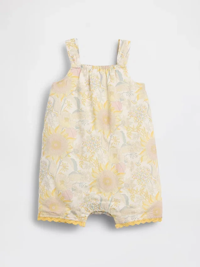 Jednoczęściowy kombinezon dla niemowląt z kwiatowym wzorem