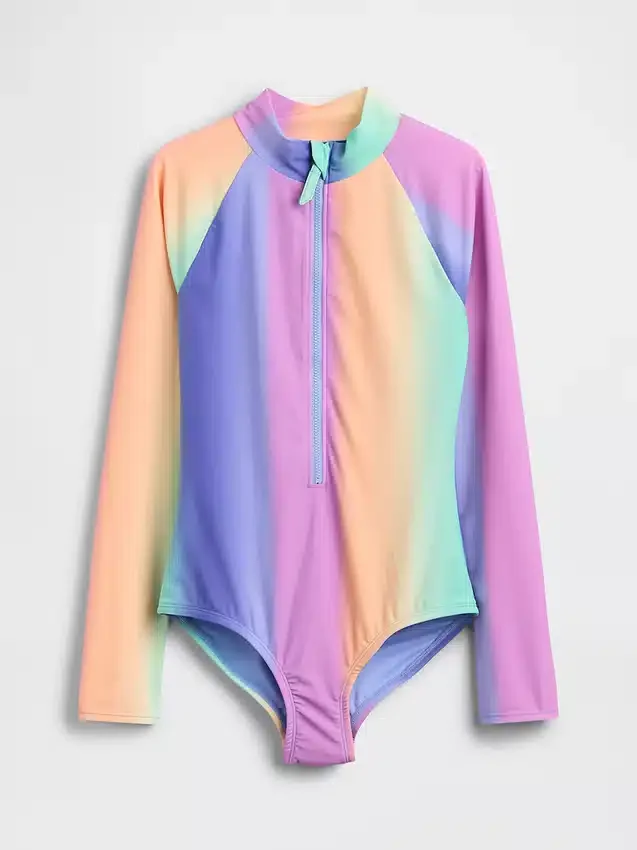 Jednoczęściowy kombinezon kąpielowy typu rash guard dla dzieci
