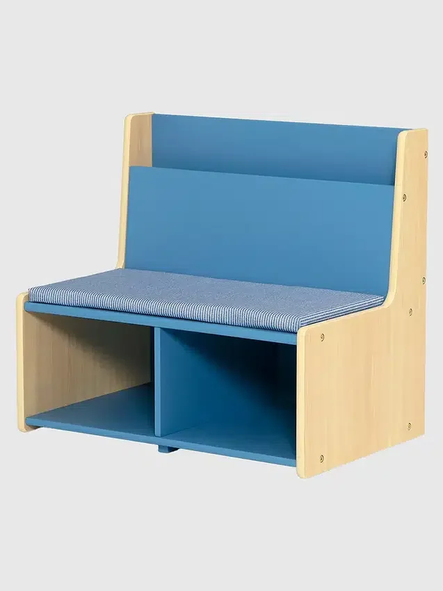 Kącik do czytania dla malucha z wyściełaną ławką