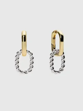 Kolczyki Ana Luisa Ash Double Hoop