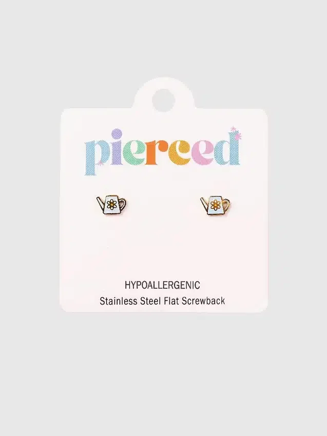 Kolczyki z zakrętką w kształcie konewki marki Pierced Co