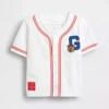 Koszula baseballowa dla niemowląt i Maluchów z logo Brannan Bear