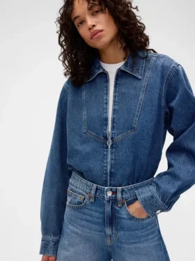 Koszula dżinsowa GAP × Victoria Beckham z zamkiem