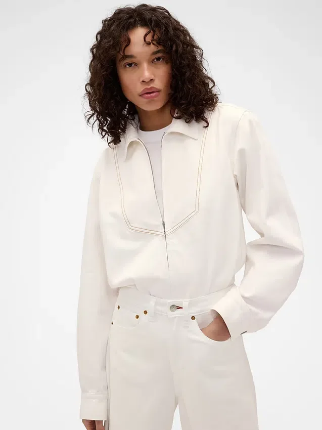 Koszula dżinsowa GAP × Victoria Beckham z zamkiem