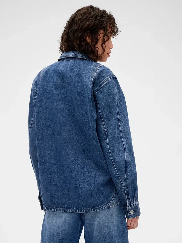 Koszula dżinsowa GAP × Victoria Beckham z zamkiem