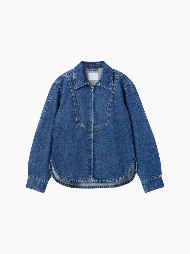 Koszula dżinsowa GAP × Victoria Beckham z zamkiem