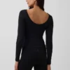 Koszula GapFit Smooth z dekoltem w łódkę