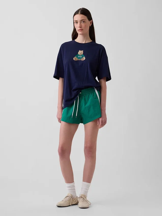 Koszula oversize z logo Brannan Bear