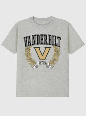 Koszula z ciemnym nadrukiem „Laurels” Uniwersytetu Vanderbilt