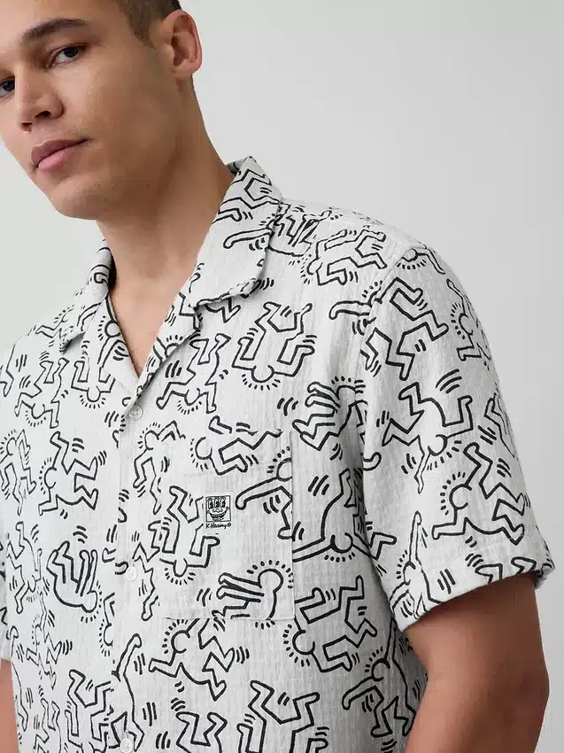 Koszula z fakturą Keith Haring