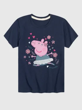 Koszula z krótkim rękawem dla malucha z motywem „Peppa Pig Ballet Peppa”