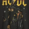 Koszula z nadrukiem Ac/Dc o luźnym kroju