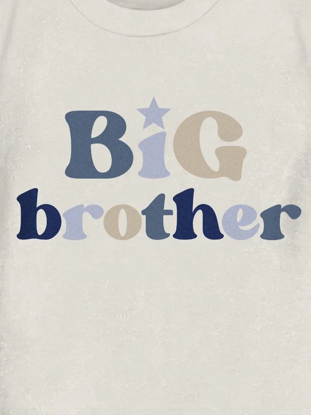 Koszula z nadrukiem „Big Brother” dla malucha