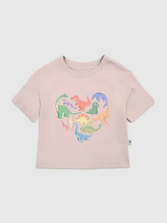 Koszula z nadrukiem „Dino Hearts” dla maluchów