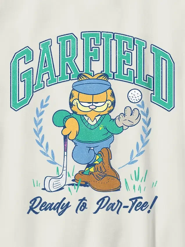 Koszula z nadrukiem dla dzieci „Garfield Golf”