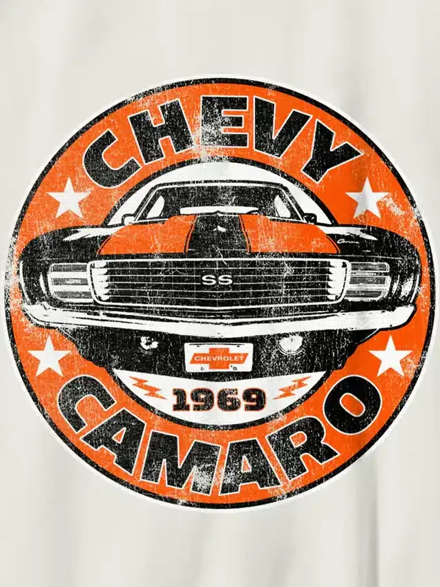 Koszula z nadrukiem dla dzieci z motywem Chevy Camaro