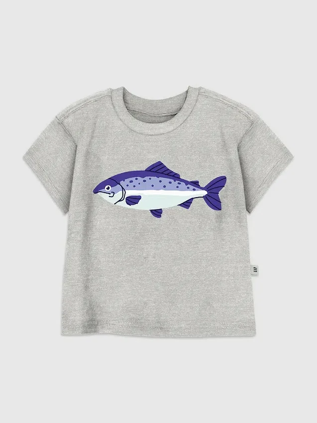 Koszula z nadrukiem „Fish” dla maluchów