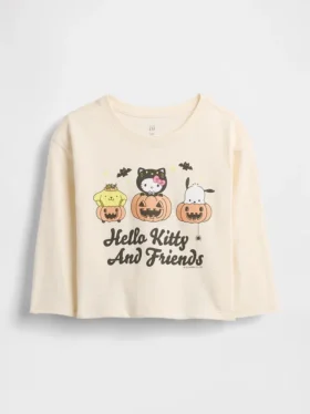 Koszula z nadrukiem Hello Kitty na Halloween dla niemowląt i Maluchów
