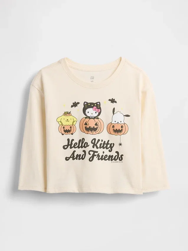 Koszula z nadrukiem Hello Kitty na Halloween dla niemowląt i Maluchów
