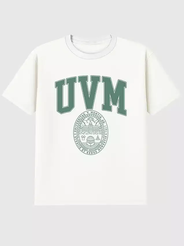 Koszula z nadrukiem herbu Uniwersytetu Vermont