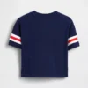 Koszula z nadrukiem i logo Brannan Bear w stylu varsity w oversize’owym kroju dla Niemowląt i Maluchów