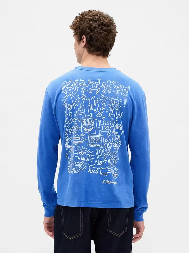 Koszula z nadrukiem Keith Haring o luźnym kroju