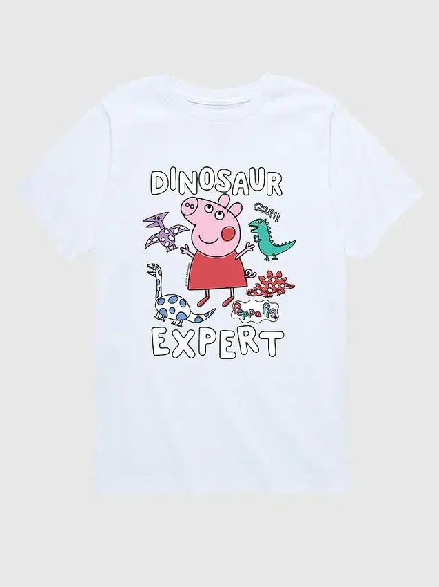 Koszula z nadrukiem „Peppa Pig – ekspert od dinozaurów” dla małych dzieci