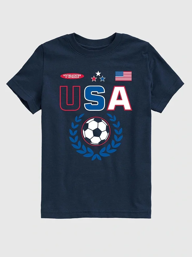 Koszula z nadrukiem piłkarskim dla dzieci „USA Soccer”
