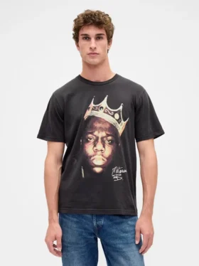 Koszula z nadrukiem The Notorious B.I.G. o luźnym kroju
