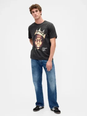 Koszula z nadrukiem The Notorious B.I.G. o luźnym kroju