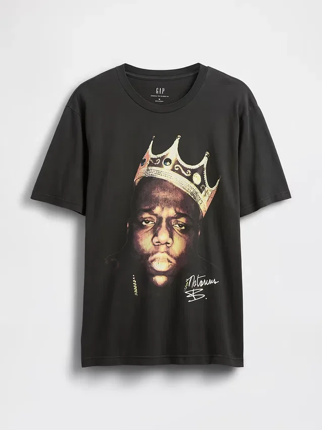 Koszula z nadrukiem The Notorious B.I.G. o luźnym kroju