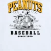 Koszulka baseballowa w szortach z krótkim rękawem dla maluchów z motywem Peanuts