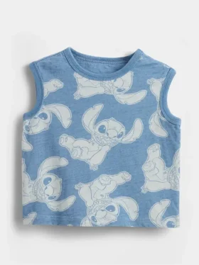 Koszulka bez rękawów z nadrukiem Lilo & Stitch dla Niemowląt i Maluchów