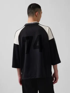 Koszulka dżersejowa z oversize’owym logo Ouigap